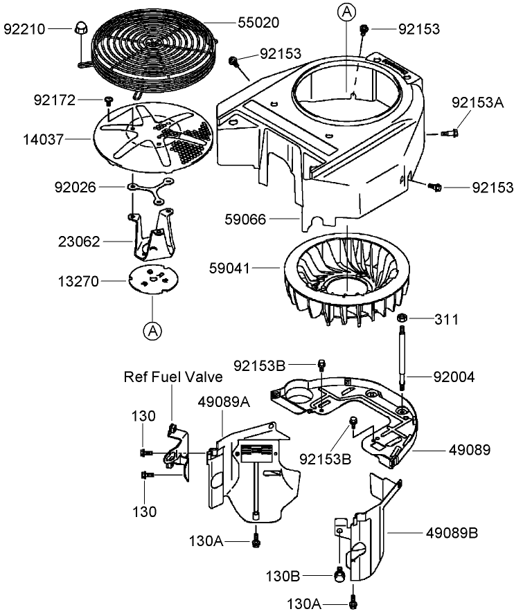 Cooling Equipment Assembly Kawasaki FH541V CS24