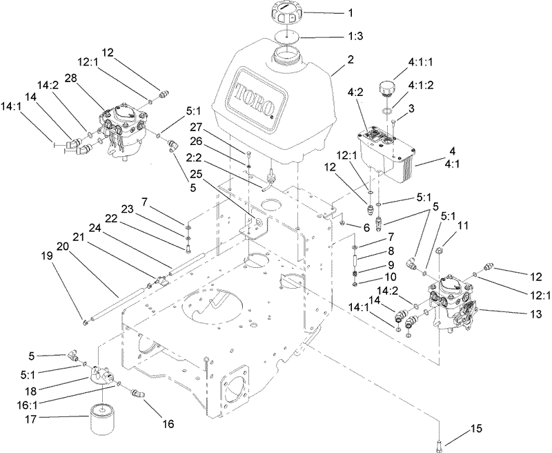 Fuel System Hydraulic Pump and Filter Assembly