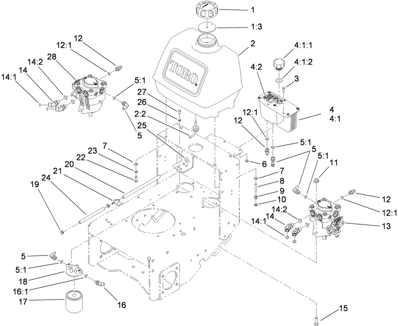 Fuel System Hydraulic Pump and Filter Assembly