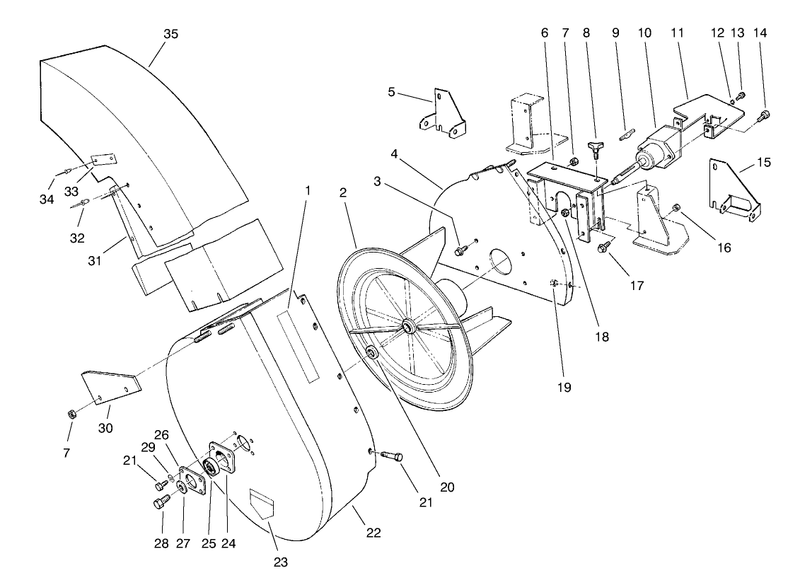 Blower Housing and Mount