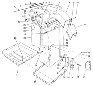 9 Cu Ft Hopper Assembly