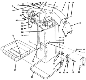 9 Cu Ft Hopper Assembly