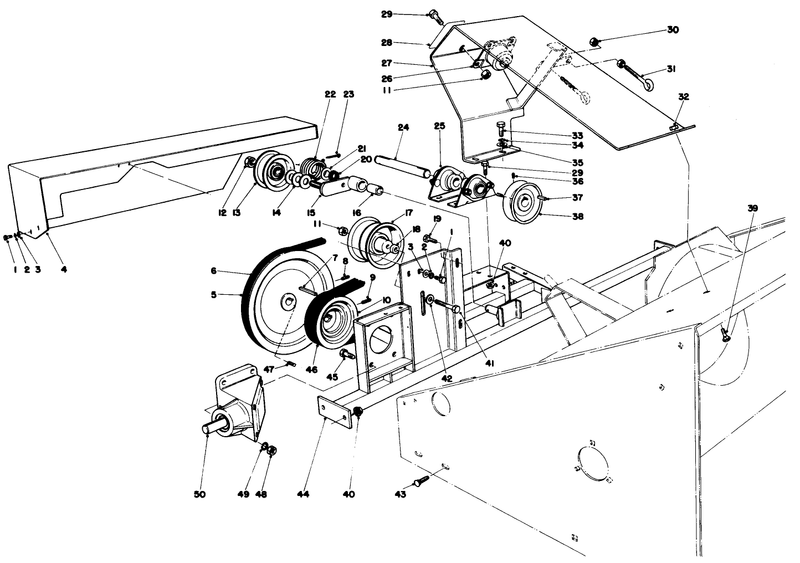 Cross Frame and Pulley Assemblies