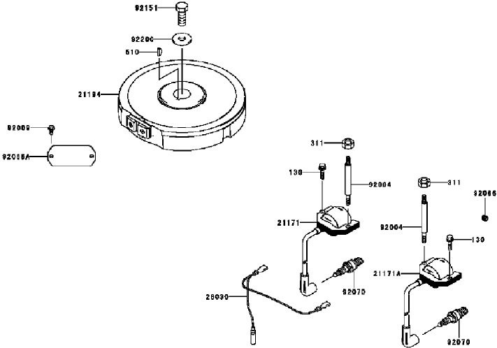 Electric Equipment Assembly Kawasaki FH381V AS25