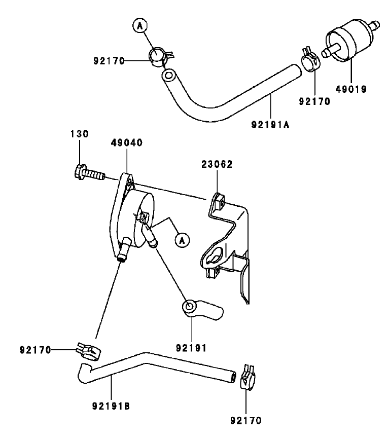 Fuel TankFuel Valve Assembly Kawasaki Model FH381V AS25.gif