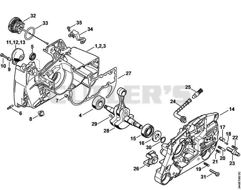 Crankcase, Crankshaft