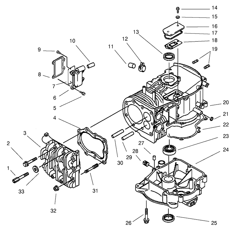 Crankcase Assembly Kawasaki FB460V MS14
