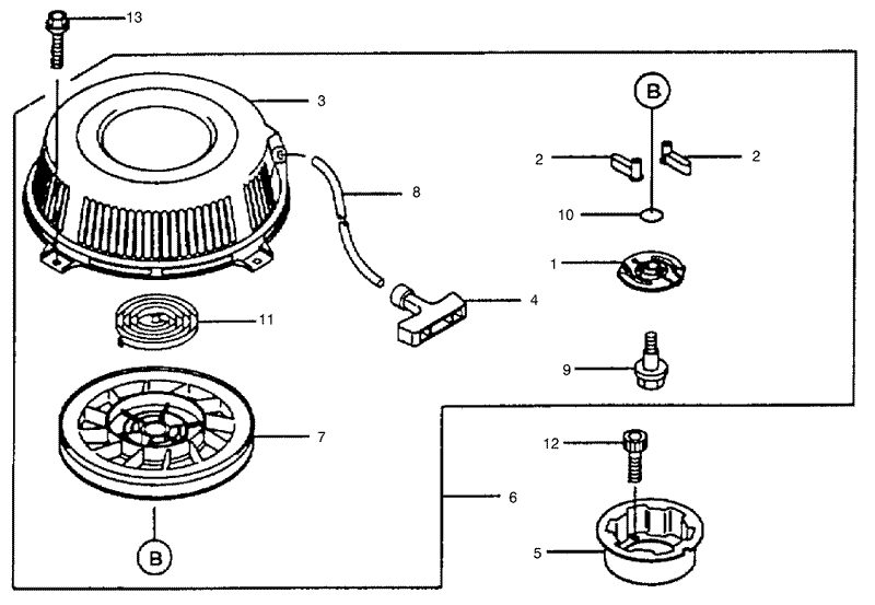 Starter Assembly Kawasaki FB460V MS14
