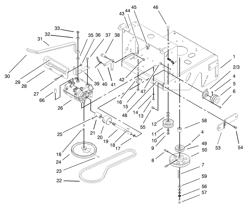 Transmission and Drive Pulley Assembly