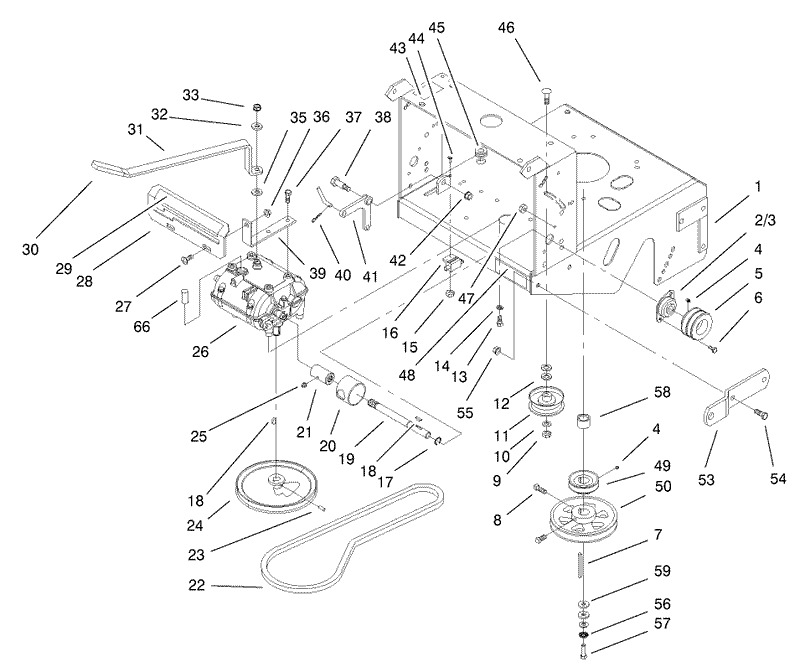 Transmission and Drive Pulley Assembly