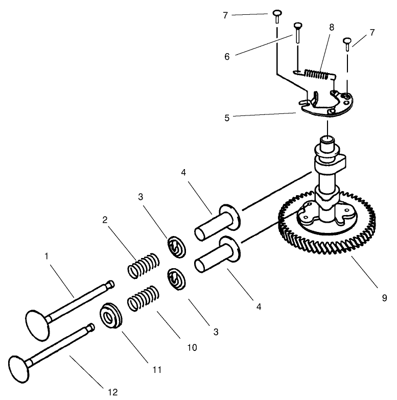 ValveCamshaft Assembly Kawasaki FB460V MS14