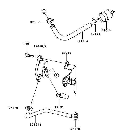 Fuel TankFuel Valve Assembly Kawasaki FH451V BS04