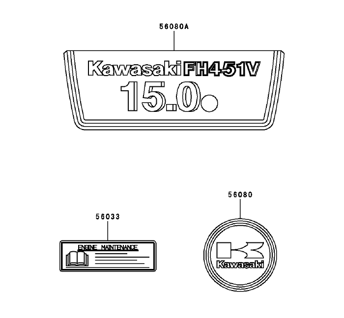 Label Assembly Kawasaki FH451V BS04