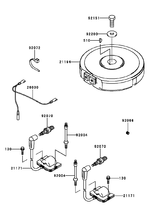 Electric Equipment Assembly Kawasaki FH451V BS04