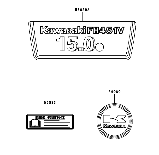 Label Assembly Kawasaki FH451V BS04