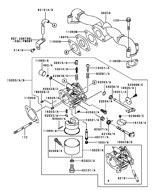 Carburetor Assembly Kawasaki FH451V BS04