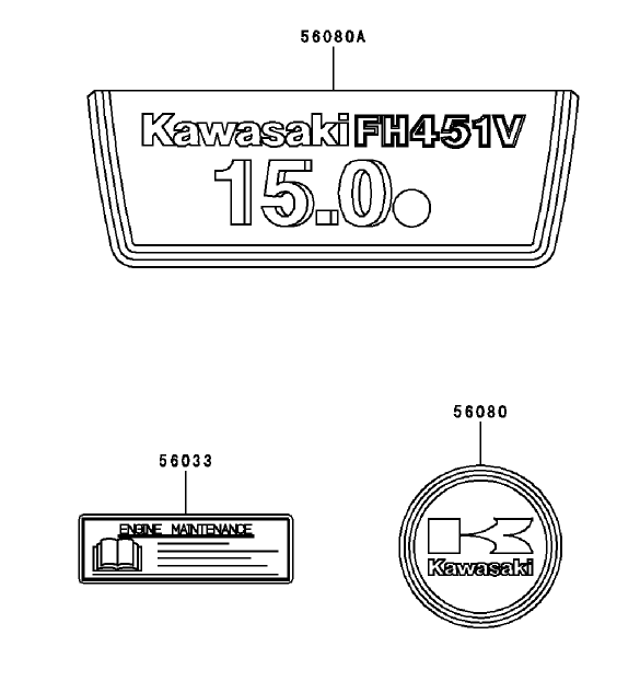 Label Assembly Kawasaki FH451V BS04