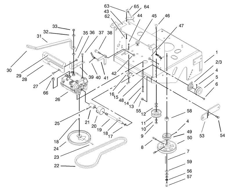 Transmission and Drive Pulley Assembly