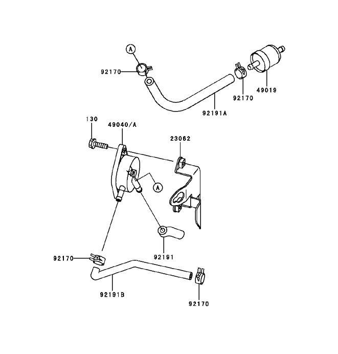 Fuel TankFuel Valve Assembly Kawasaki FH451V BS04