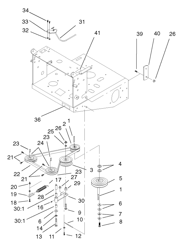 Transmission and Drive Pulley Assembly