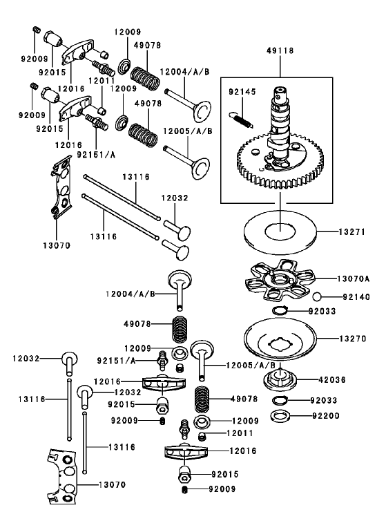 ValveCamshaft Assembly Kawasaki FH451V BS04