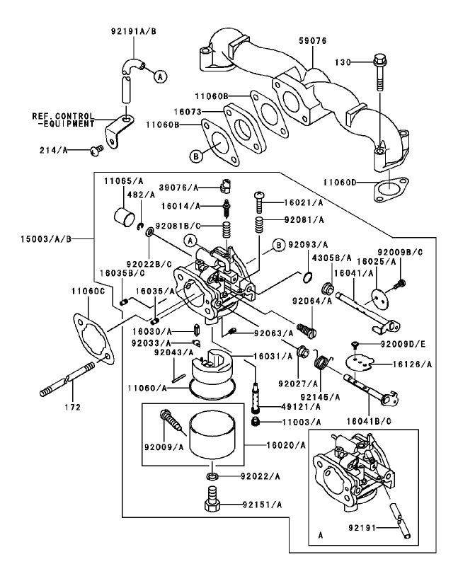 Carburetor Assembly Kawasaki FH451V BS04