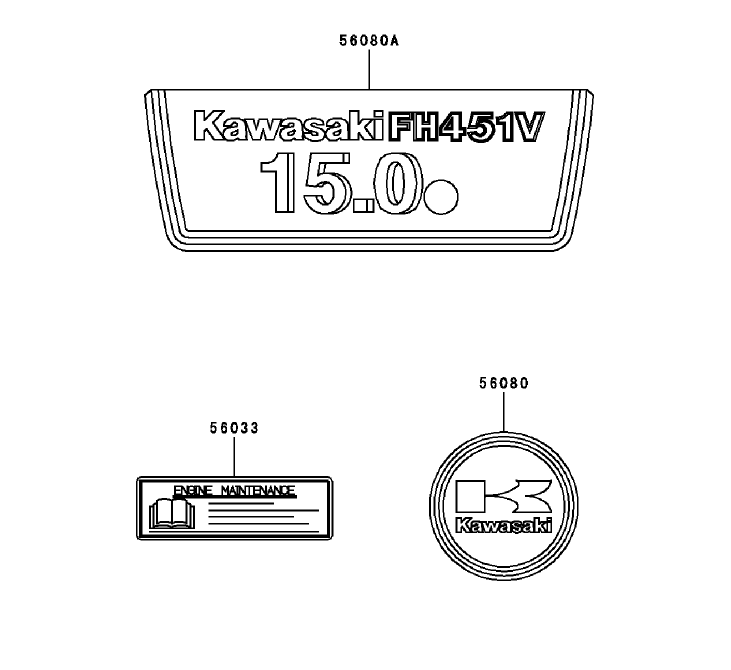Label Assembly Kawasaki FH451V BS04