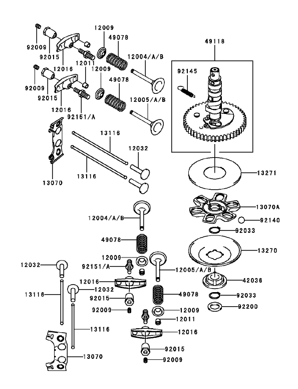 ValveCamshaft Assembly Kawasaki FH451V BS04