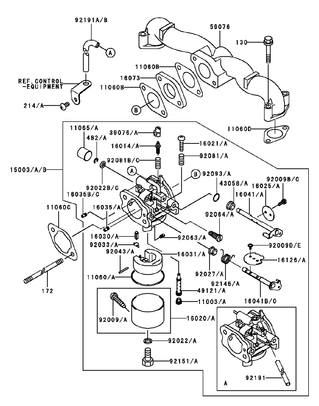 Carburetor Assembly Kawasaki FH451V BS04