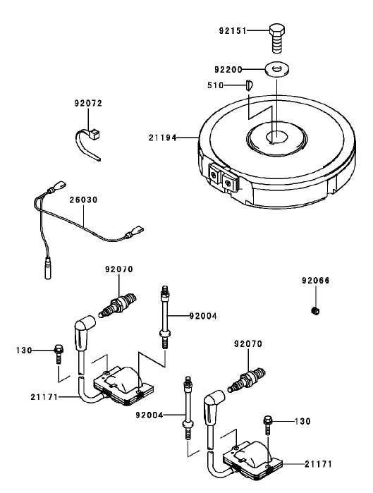 Electric Equipment Assembly Kawasaki FH451V BS04