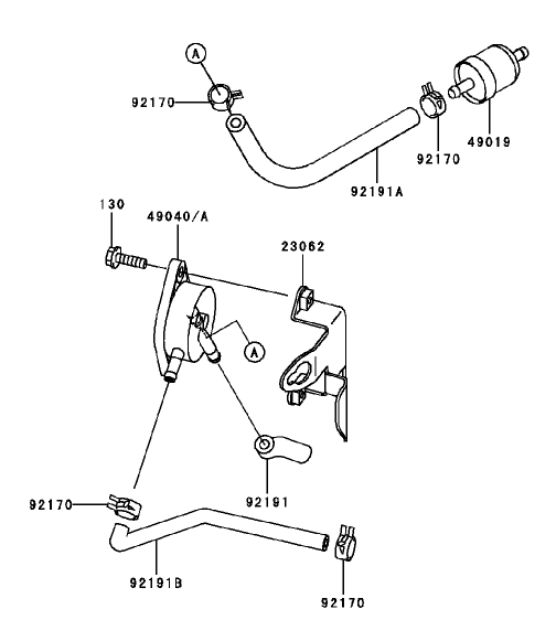Fuel TankFuel Valve Assembly Kawasaki FH451V BS04