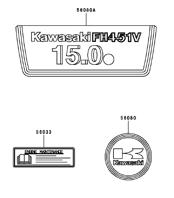 Label Assembly Kawasaki FH451V BS04