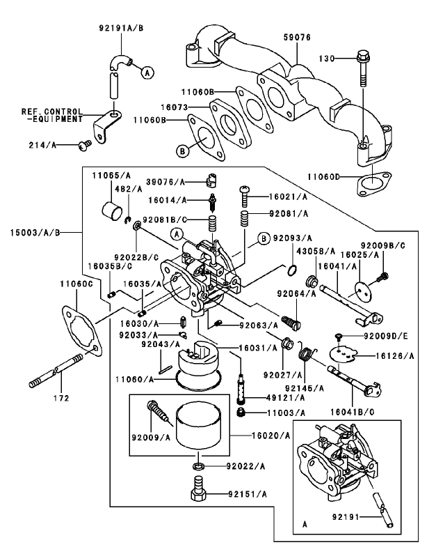 Carburetor Assembly Kawasaki FH451V BS04