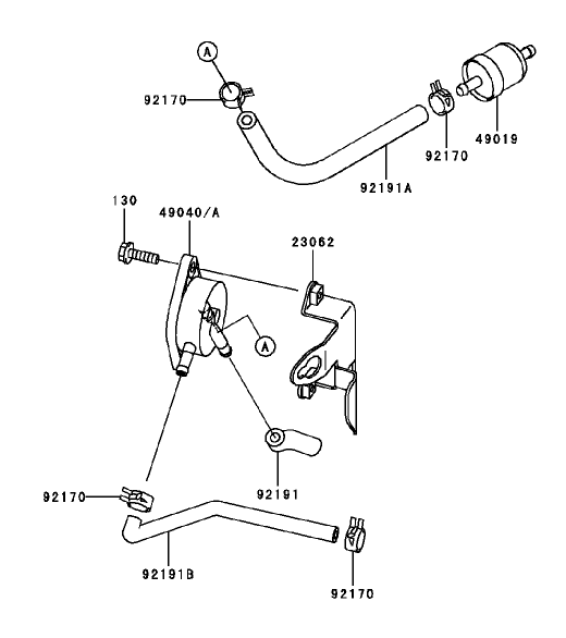 Fuel TankFuel Valve Assembly Kawasaki FH451V BS04