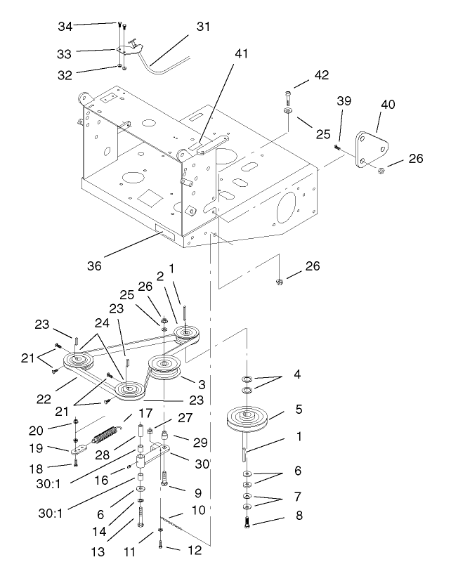 Transmission and Drive Pulley Assembly