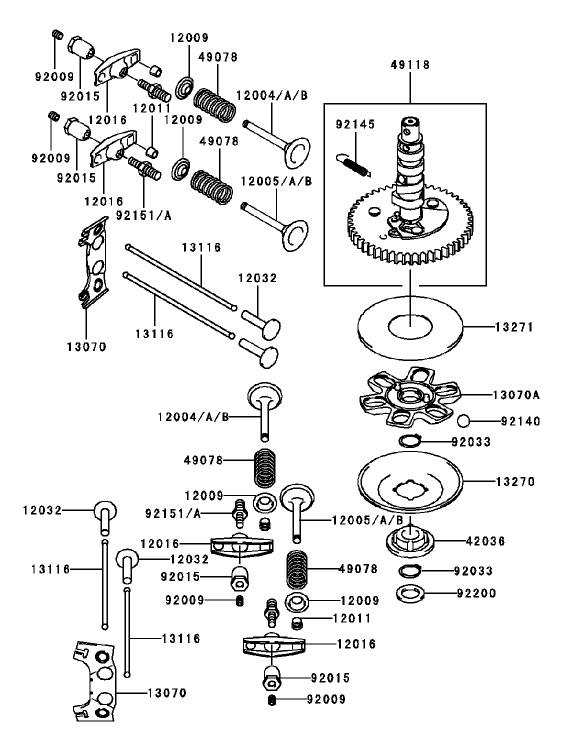 ValveCamshaft Assembly Kawasaki FH451V BS04