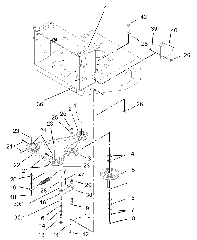 Transmission and Drive Pulley Assembly