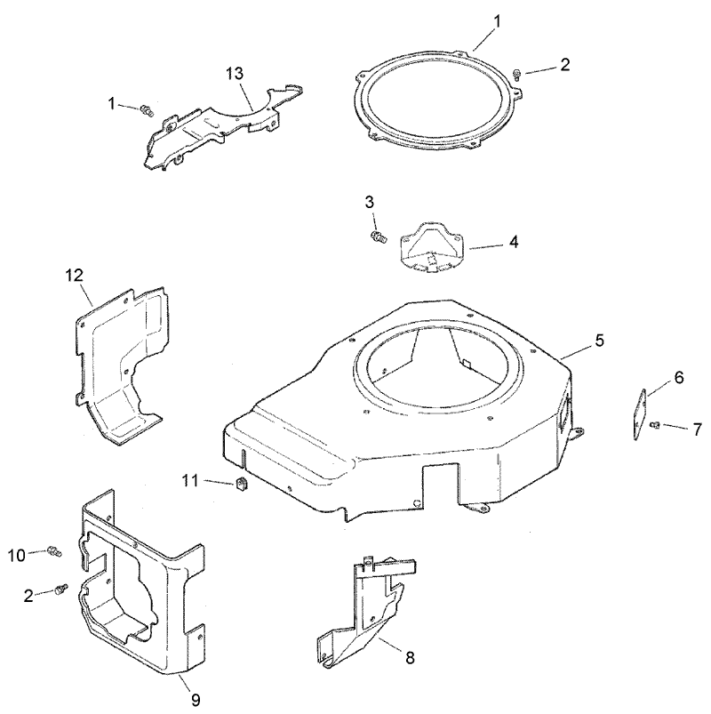 Blower Housing and Baffle Assembly Kohler CV15T 41624