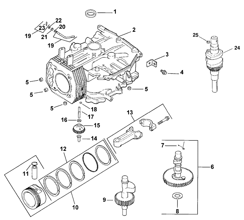 Crankcase Assembly Kohler Model CV15T 41608