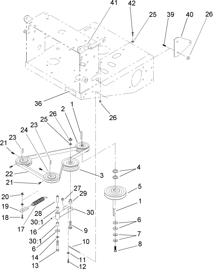 Transmission and Drive Pulley Assembly