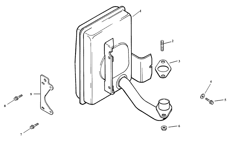 Exhaust Assembly Kohler CV15T 41608