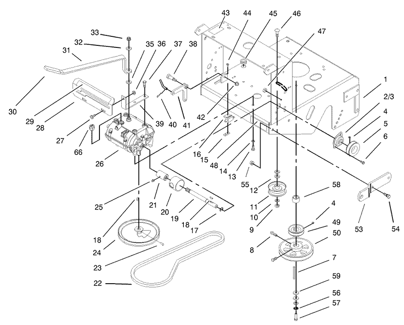 Transmission and Drive Pulley Assembly