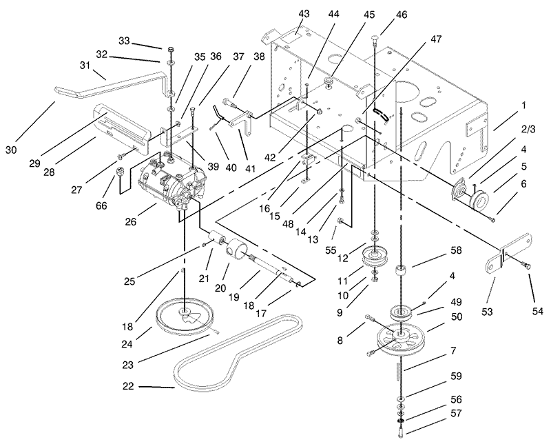 Transmission and Drive Pulley Assembly