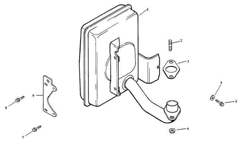 Exhaust Assembly Kohler CV15T 41608