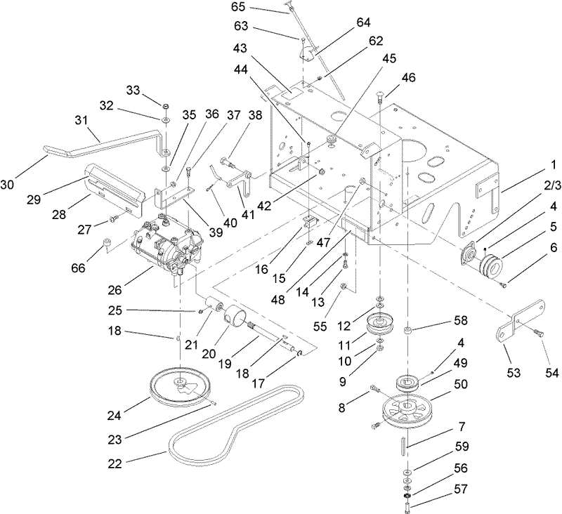 Transmission and Drive Pulley Assembly