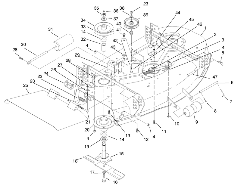 Deck and Spindle Asm
