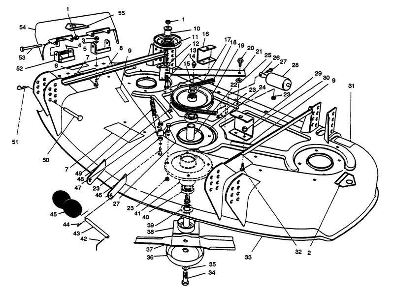 Deck and Spindle Assembly