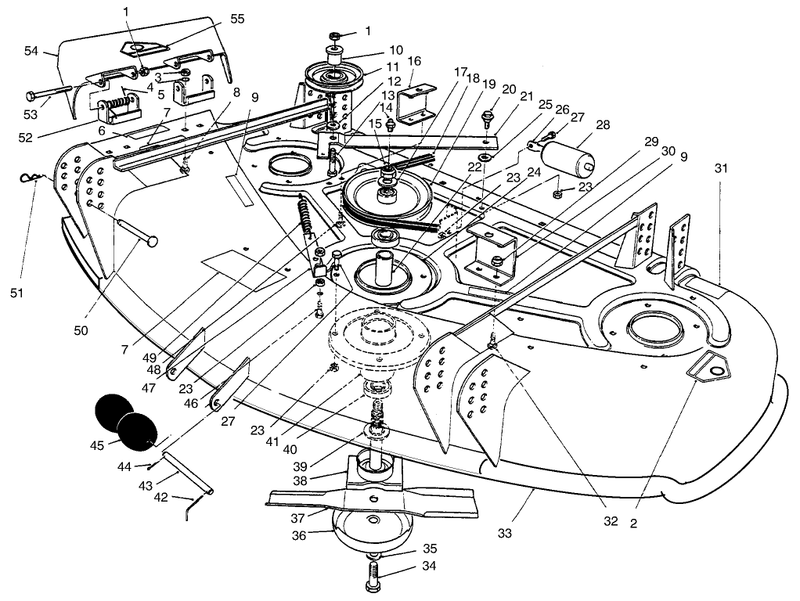 Deck and Spindle Assembly