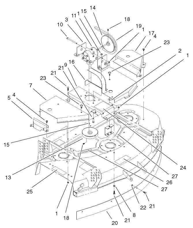 Cover and Gearbox Assembly