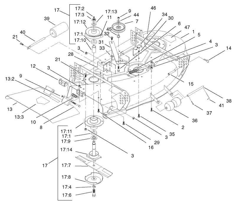 Deck and Spindle Assembly